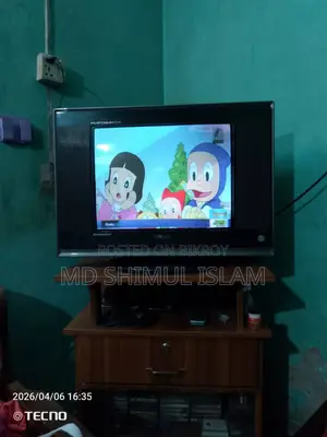 SINGER CRT 21" Flat Colour TV