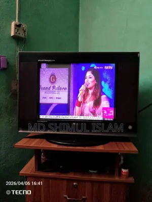 SINGER CRT 21" Flat Colour TV