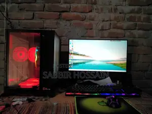 RYZEN 5 5600G PC+ 22'inch LED HP সম্পূর্ণ ফ্রেশ SSD 256GB.RAM 8GB DDR4