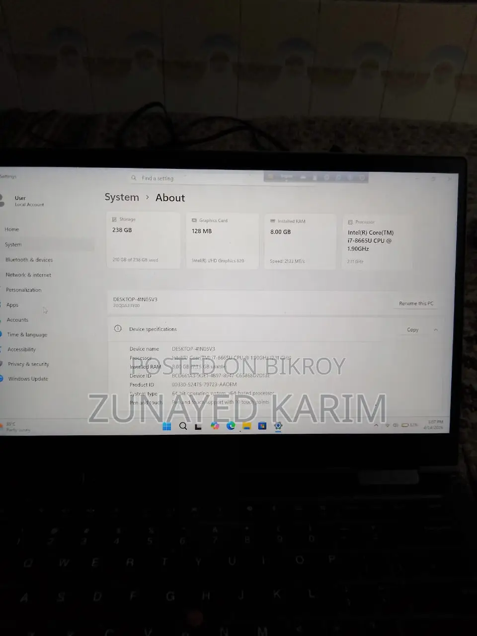 Lenovo ThinkPad X1 Yoga - Core i7, 8GB RAM, 128GB SSD বিক্রির জন্য