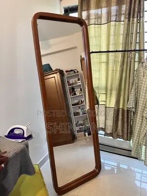 Wooden Stand Mirror