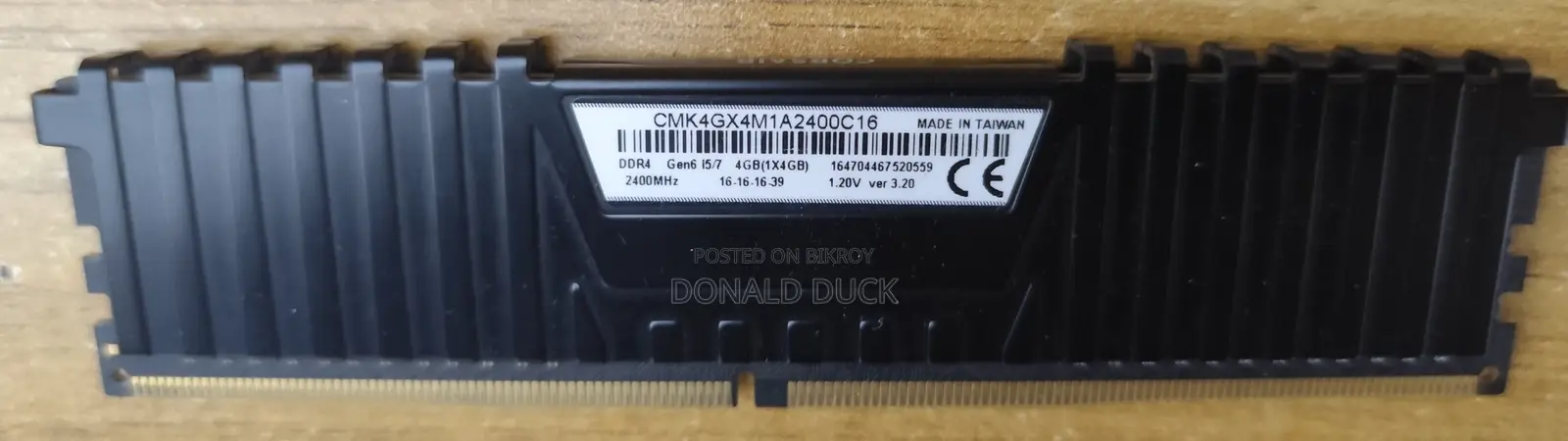 Corsair Vengence Ddr4 4gb 2400mhz RAM