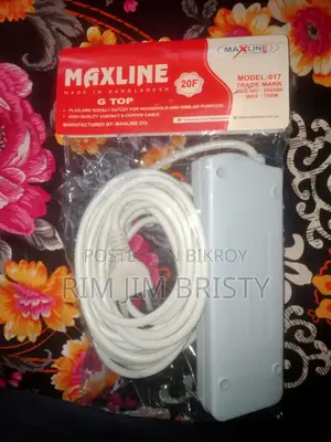 Multi-plug 4 Socket, 2/3 Pin 20 Feet Wire
