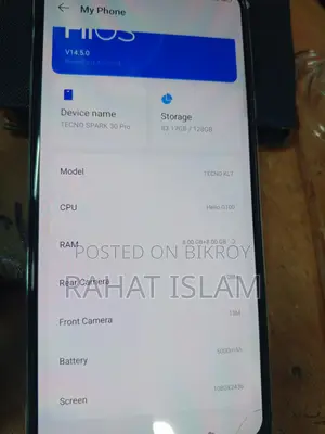 Tecno Spark 30 pro . (Used)