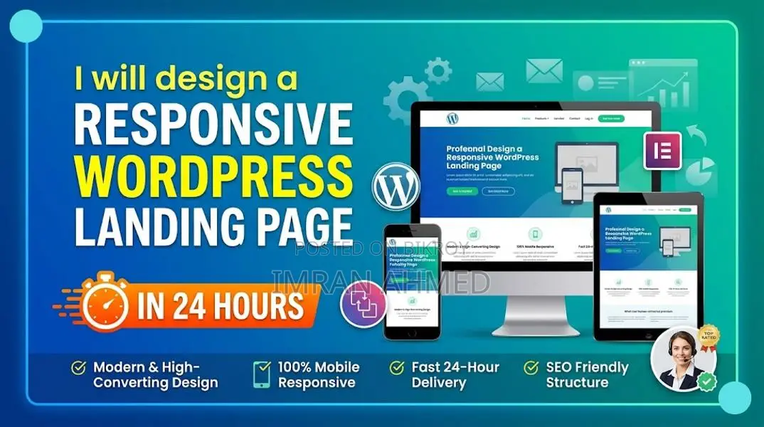 I Will Design A Responsive Wordpress Landing Page In 24 Hours