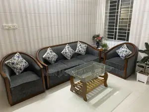 খাঁটি বার্মা সেগুন সোফা সেট (৩+১+১)