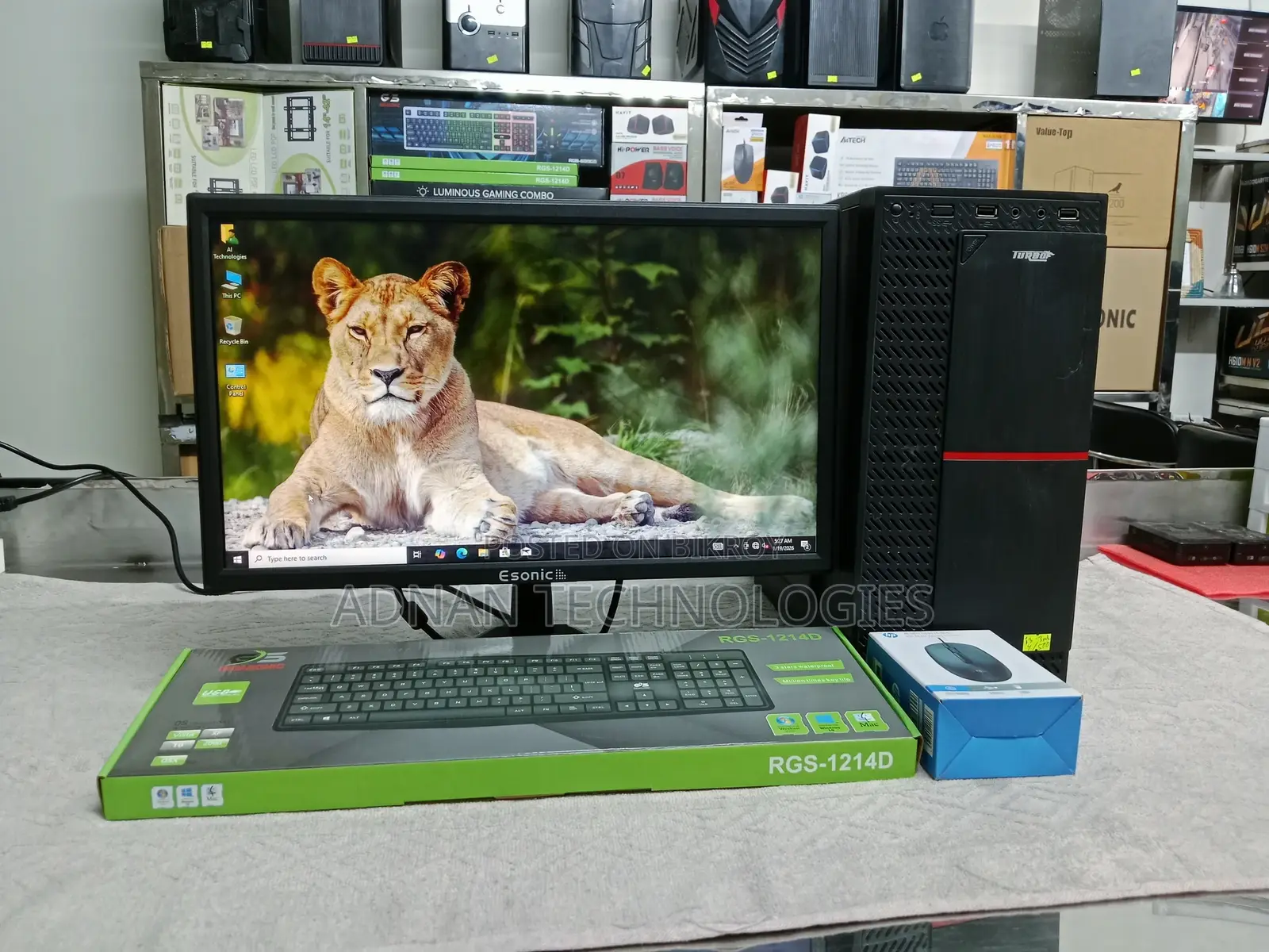 Intel Core I3 (3rd Gen) + 19″ HD Plus LED Monitor - Full Desktop Setup