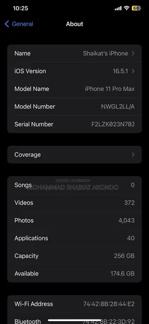 Apple iPhone 11 Pro Max 256 GB (Used)