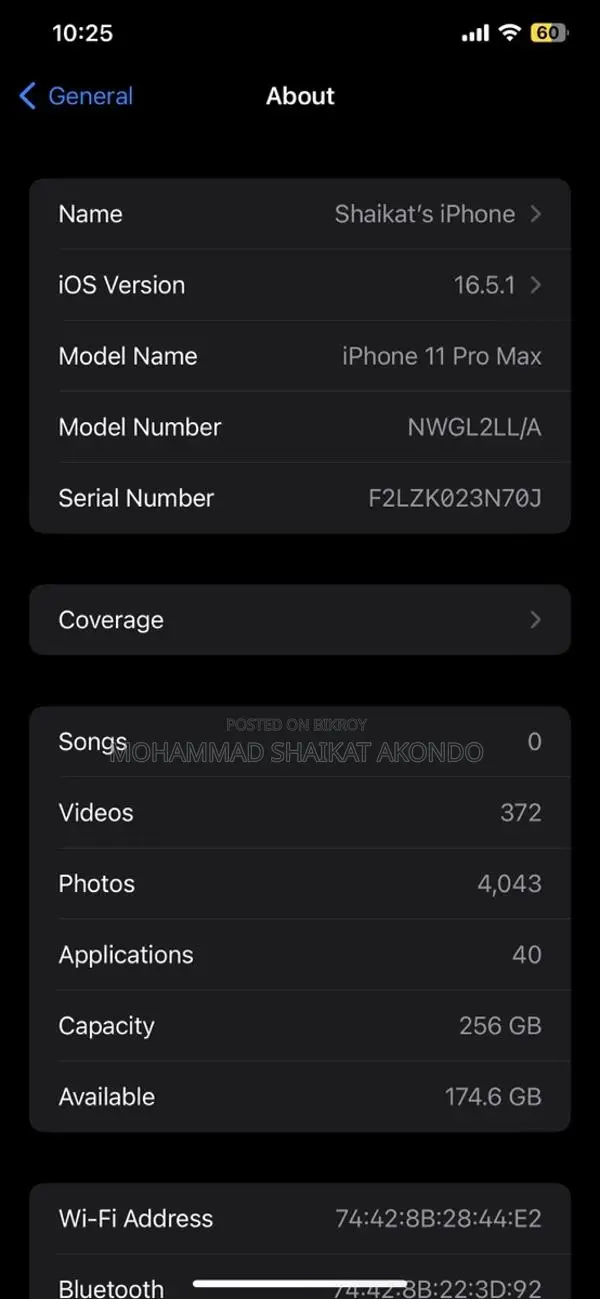Apple iPhone 11 Pro Max 256 GB (Used)