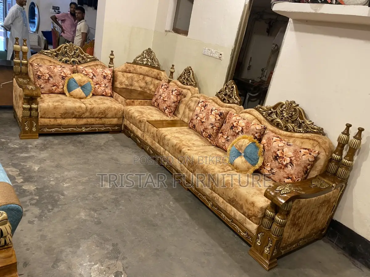 Modern Six Seater Corner Sofa Set
