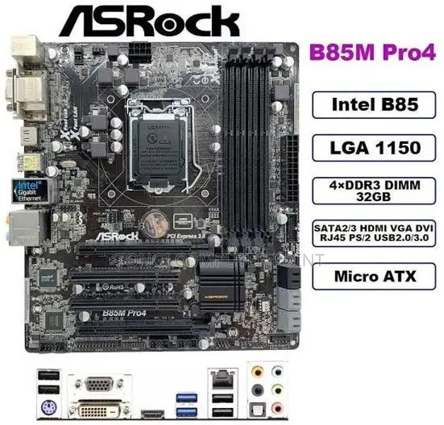 New Asrock B85M with 1-Year Warranty