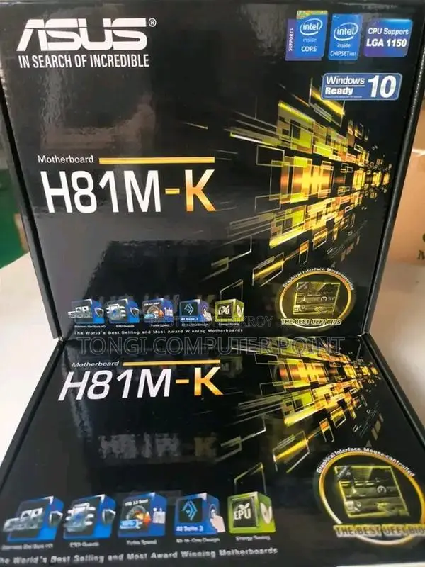 New (with box) gigabyte /Asus h81 motherbord 1 year warenty