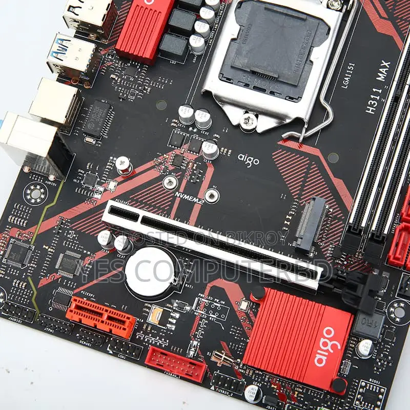 Aigo H311 DDR4 মাদারবোর্ড ৬ষ্ঠ-৯ম জেনারেশন সাপোর্ট ৩ বছরের ওয়ারেন্টি