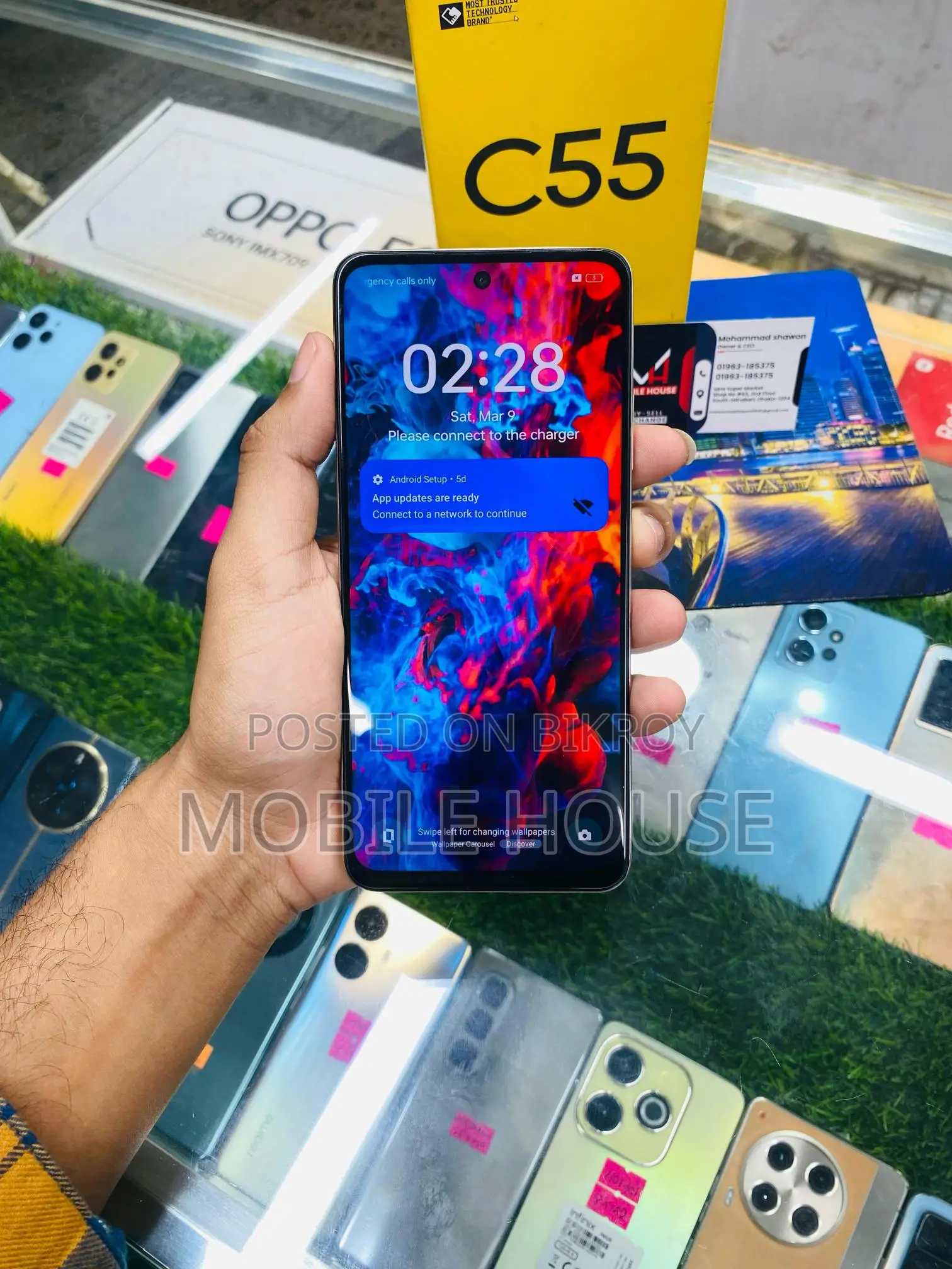 Realme C55 8 /128 full box (Used)