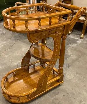 সেগুন কাঠের তৌরি টি টোলি