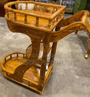 Teak Wood Tea Trolley