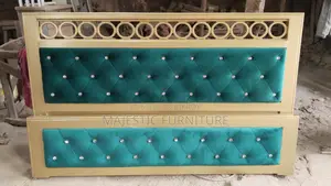 BED 6/7 FEET VELVET. M # 6890