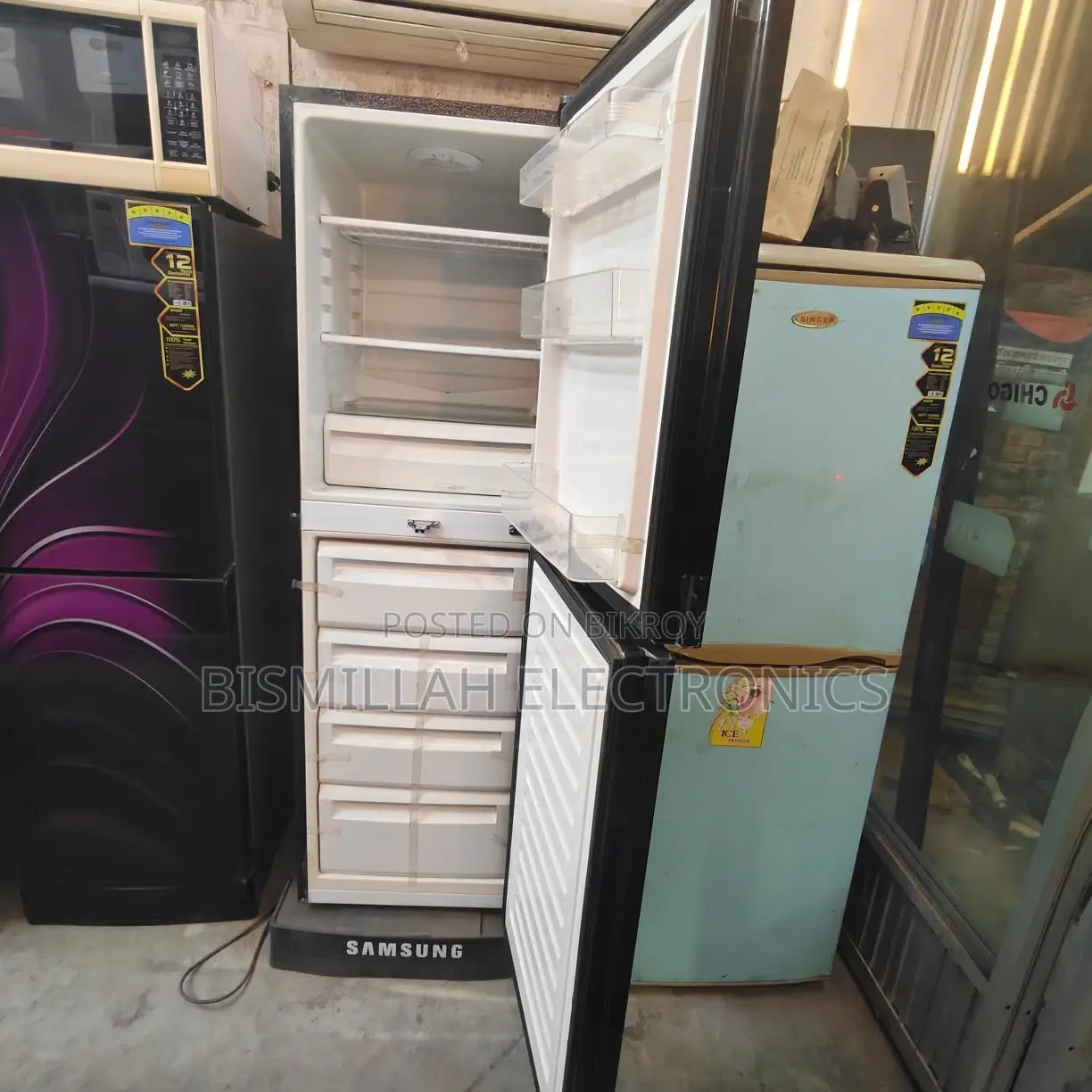 Samsung 14 cft glass door new product