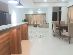 Gym Swimming Pool 3Bed Open Kitchen Furniture Flat Rent in Gulshan-2