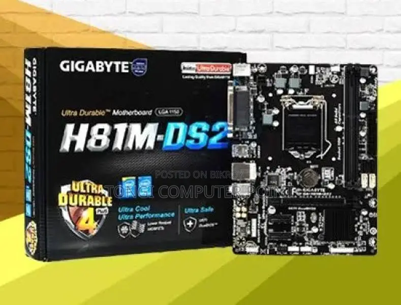 নতুন Gigabyte h81m মাদারবোর্ড ১ বছরের ওয়ারেন্টি