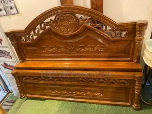 কাঠের তৌরি মজবুত বেড king bed