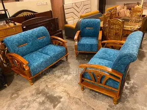 নান্দনিক ডিজাইনের কাঠের সোফা সেট