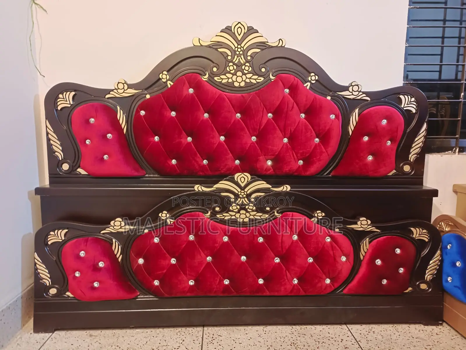 NEW BED 5/7 & 6/7 FEET VELVET. M # 277