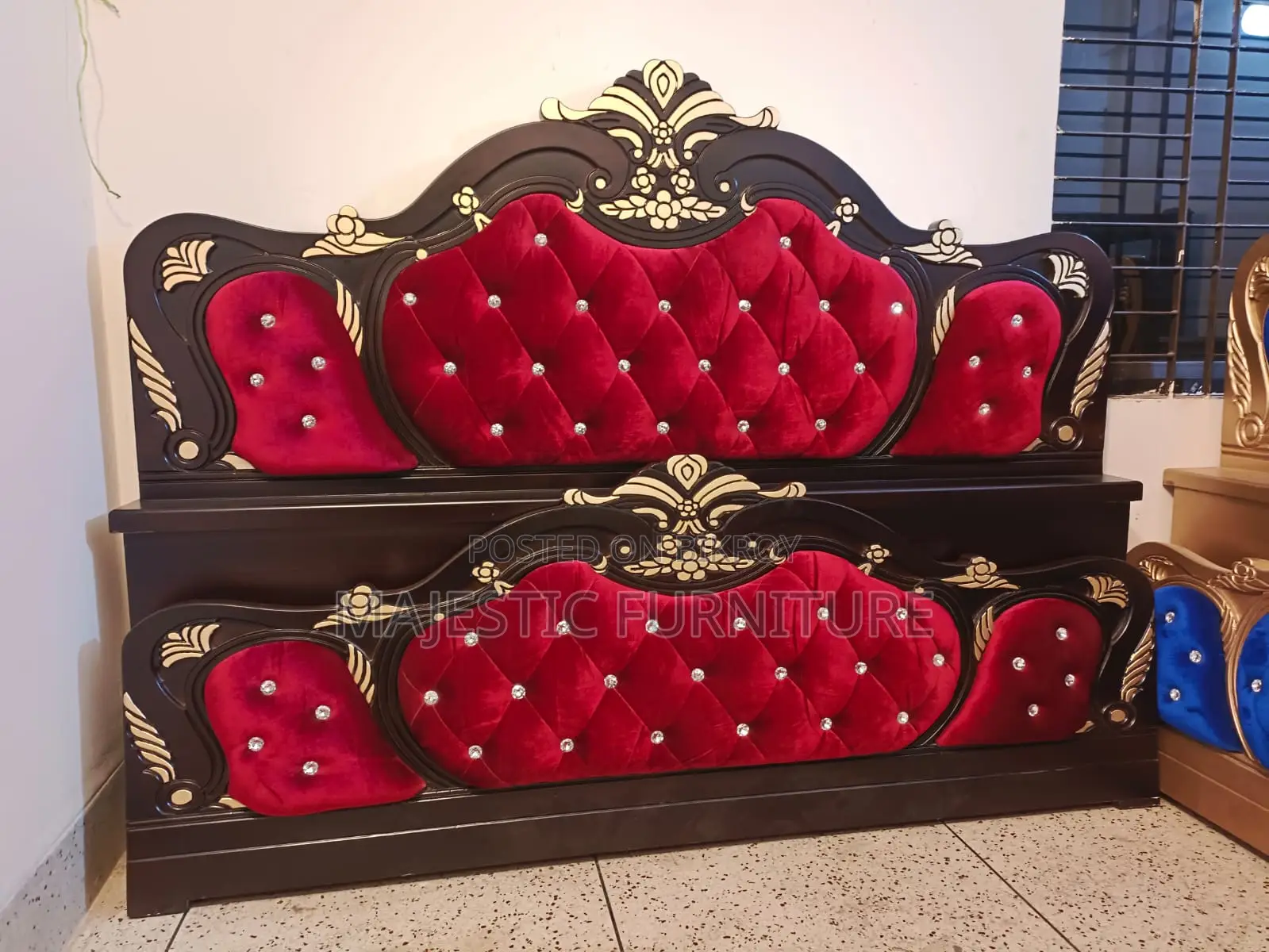 NEW BED 5/7 & 6/7 FEET VELVET. M # 277