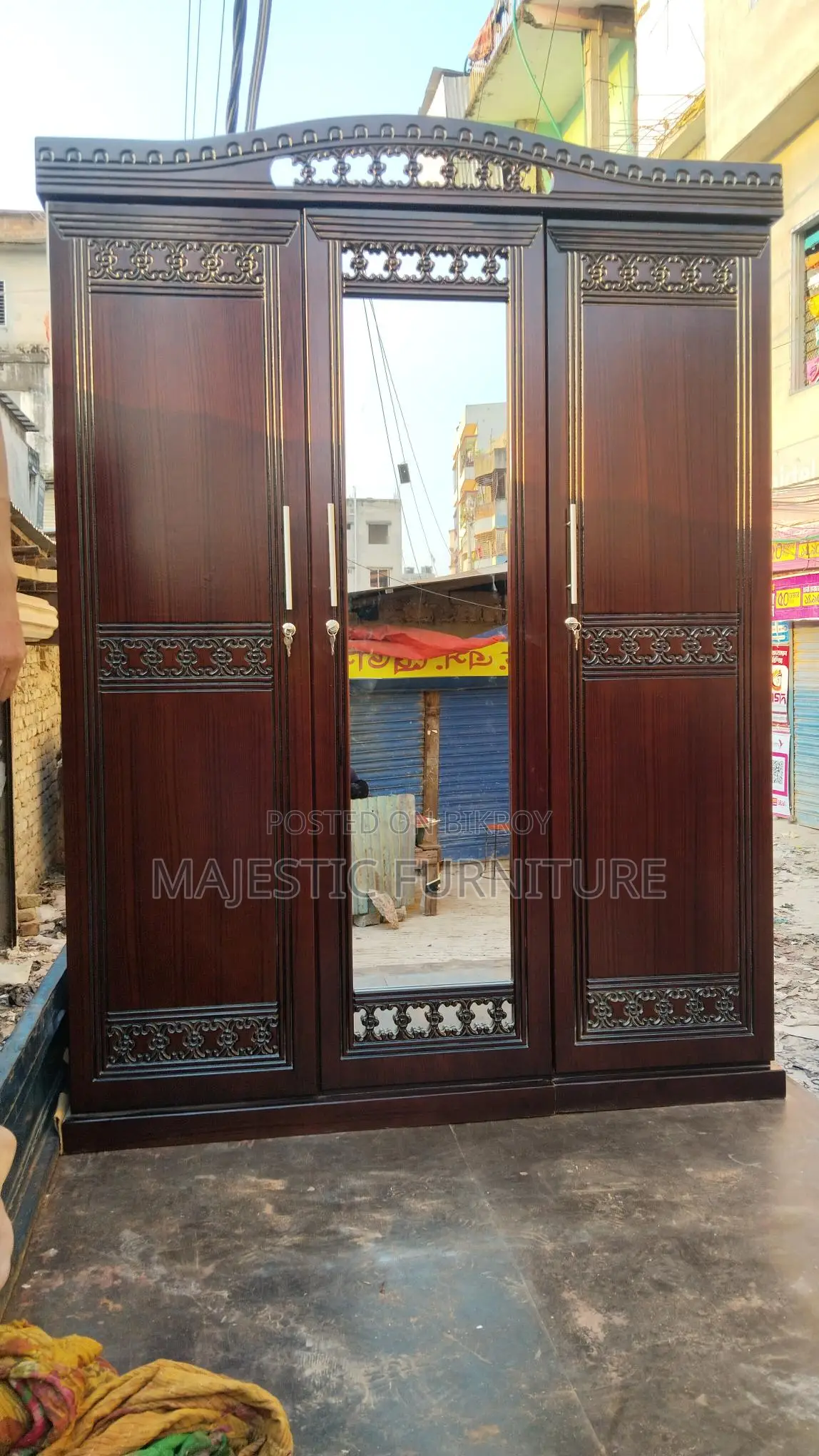 ৩ পাল্লার এমডিএফ আলমারি, মডেল # ৯৫১