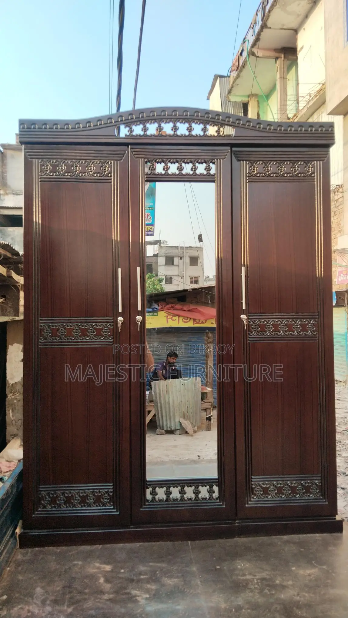 ৩ পাল্লার এমডিএফ আলমারি, মডেল # ৯৫১