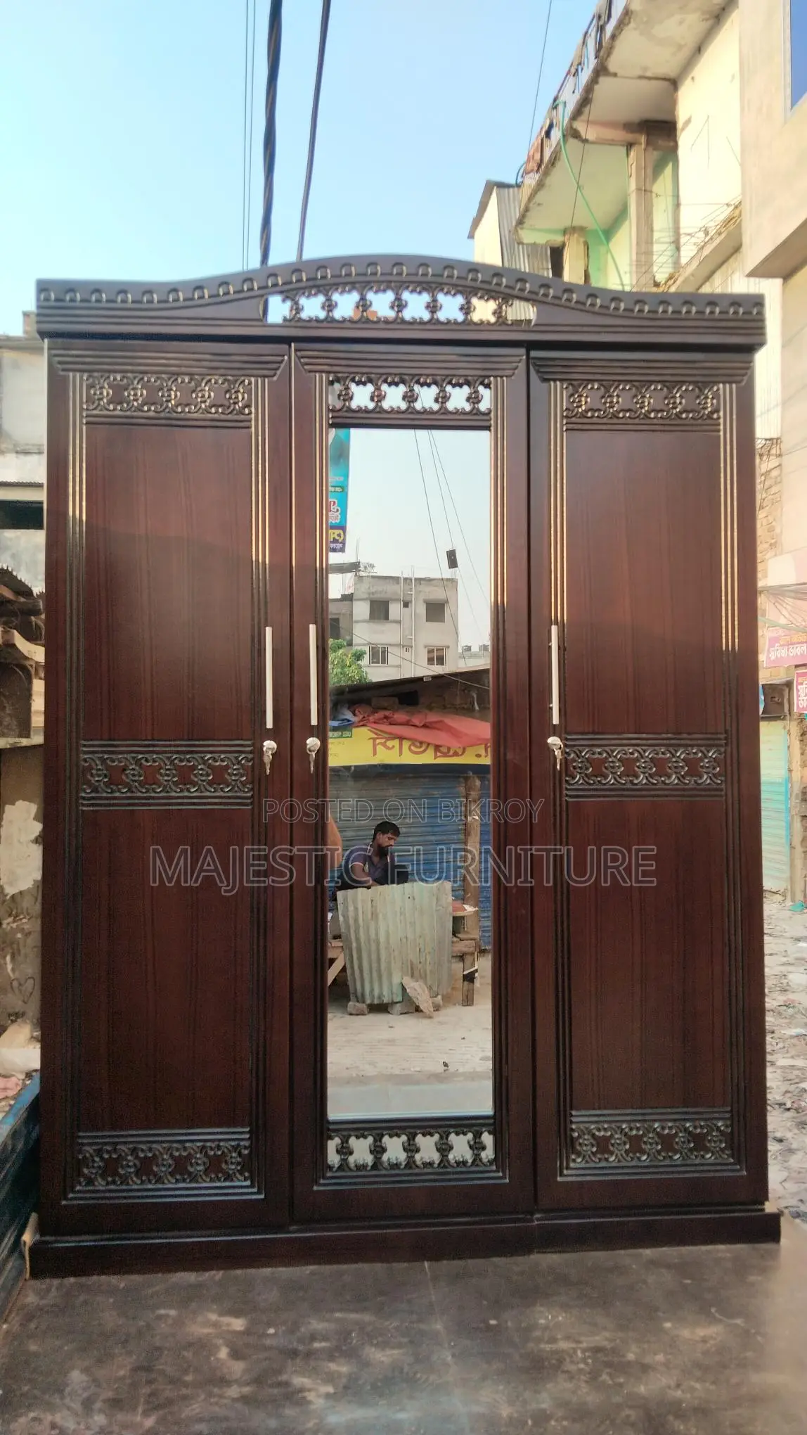 ৩ পাল্লার এমডিএফ আলমারি, মডেল # ৯৫১