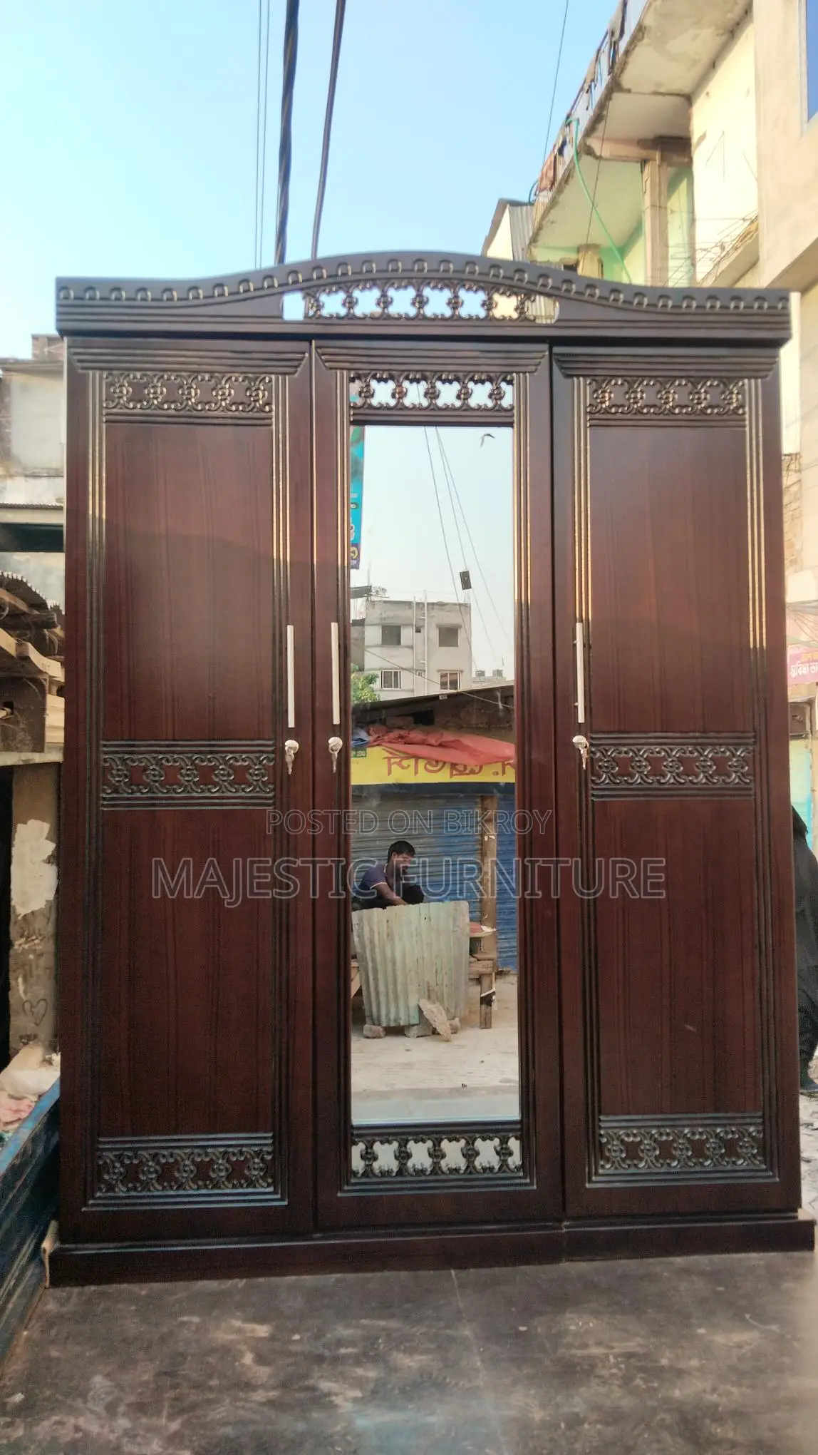 ৩ পাল্লার এমডিএফ আলমারি, মডেল # ৯৫১
