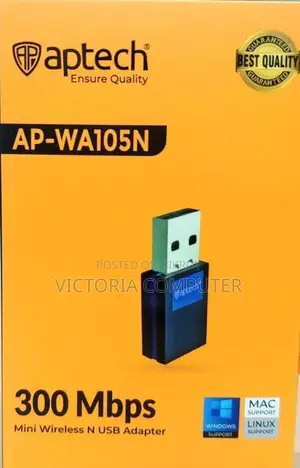 Aptech Ap-wa115 Mini Wireless Ac Usb Adapter.