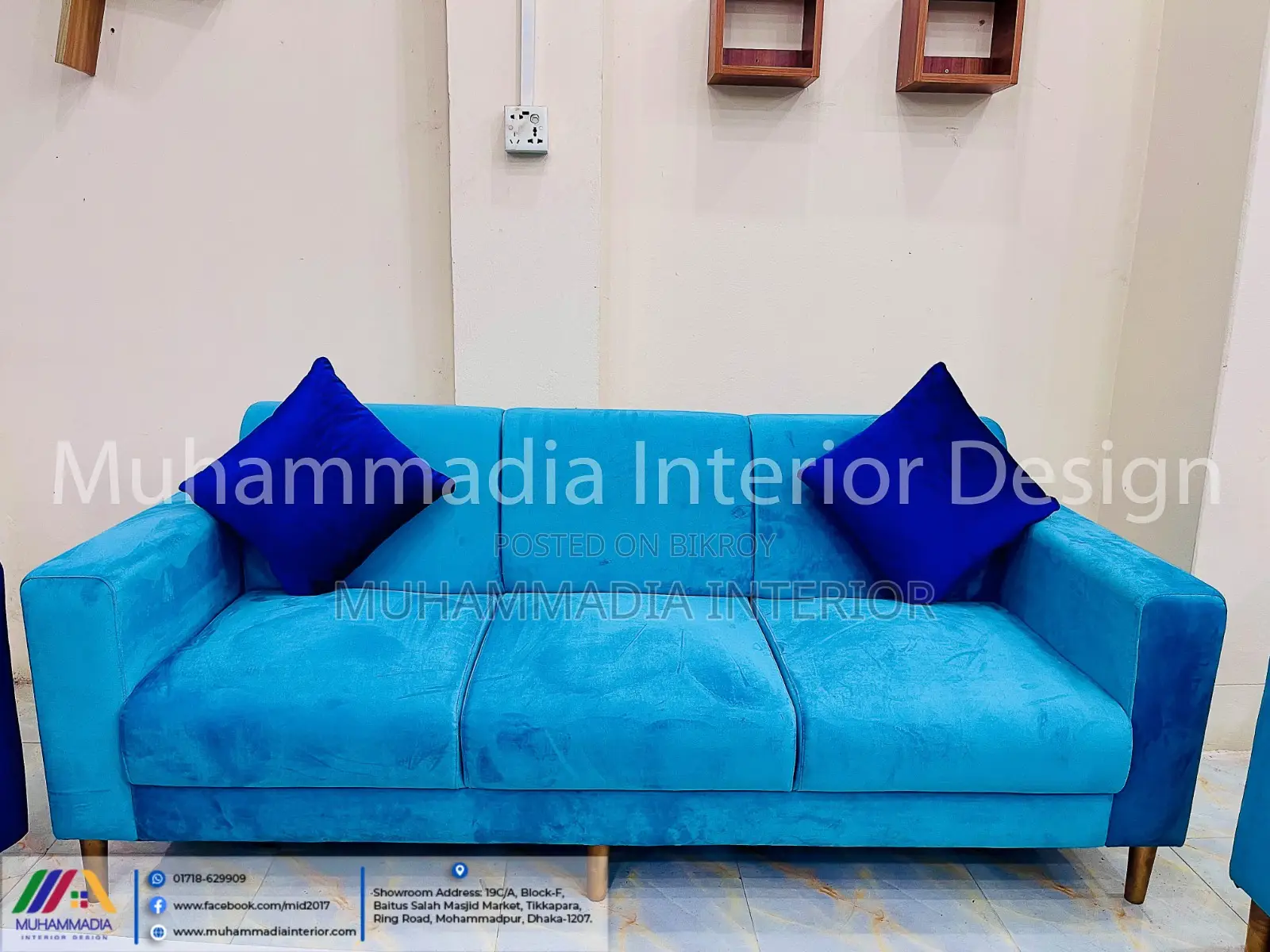3 SEAT FABRIC SOFA (MID- 022)