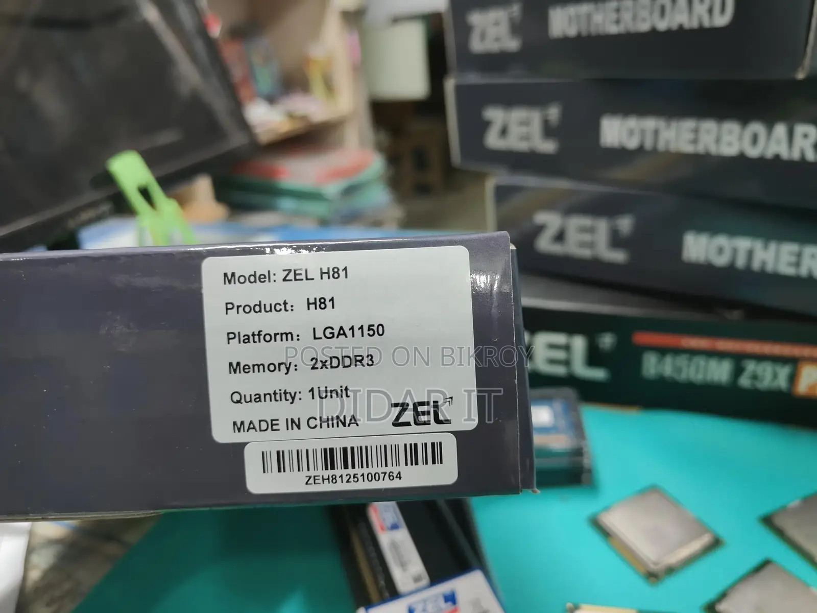 Zel H81 4th Gen MotherBoard Sale-New With 02 Years Warranty