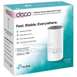 TP-Link Deco E4 AC1200 Dual-band Mesh Router (1 Pack)