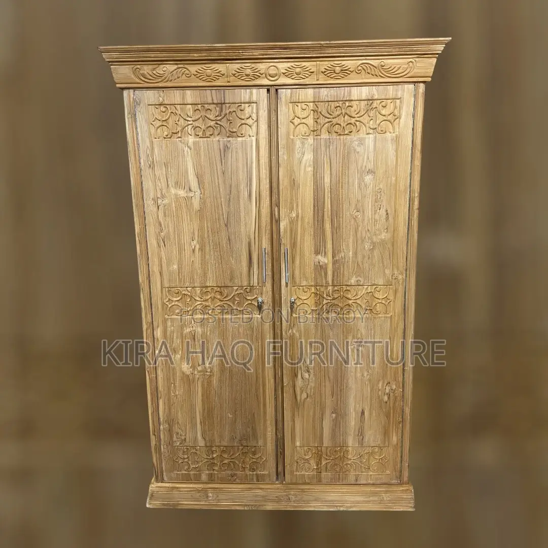 Chittagong Teak Wood Two-Door Almirah