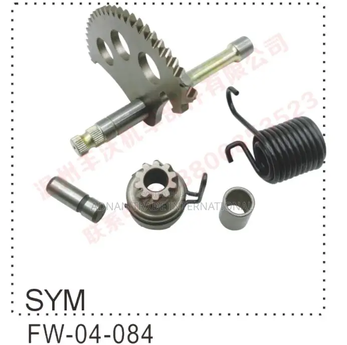 KICK SHAFT+PINION+SPRING 9TEJE PEDAL50-80-100-125CC2T-4T for PIAGGIO-SYM