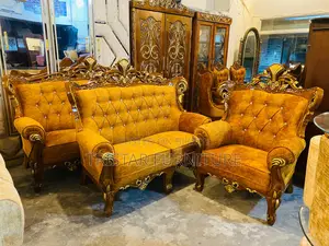 6-Seater Teak Wood Sofa Set