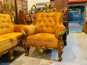 6-Seater Teak Wood Sofa Set
