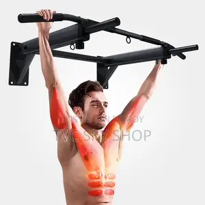 Wall Mounted Pull Up Chin Bar-Black