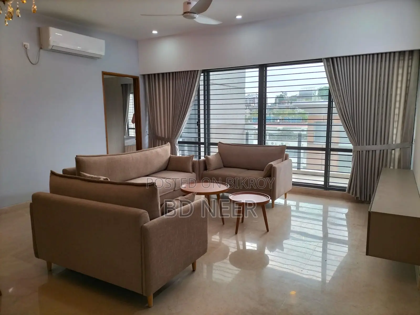 Fully Furnished 4-Bedroom Flat Rent in Baridhara Diplomatic Area