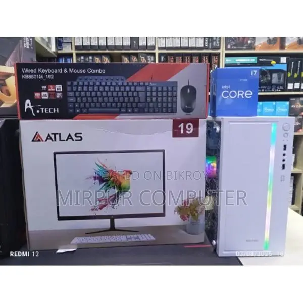 Desktop Core I5 4gen+নতুন 19 Led Ram 8gb.ssd 128gb Hd 1000gb
