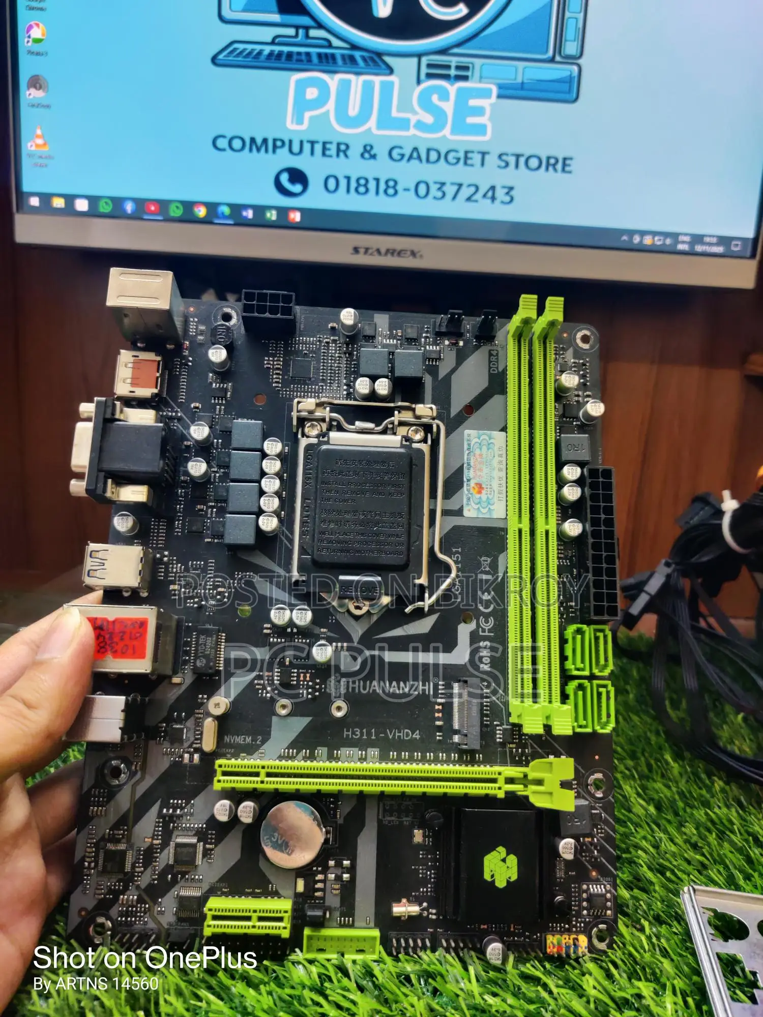 Genuine Korean motherboard with 1 year warranty