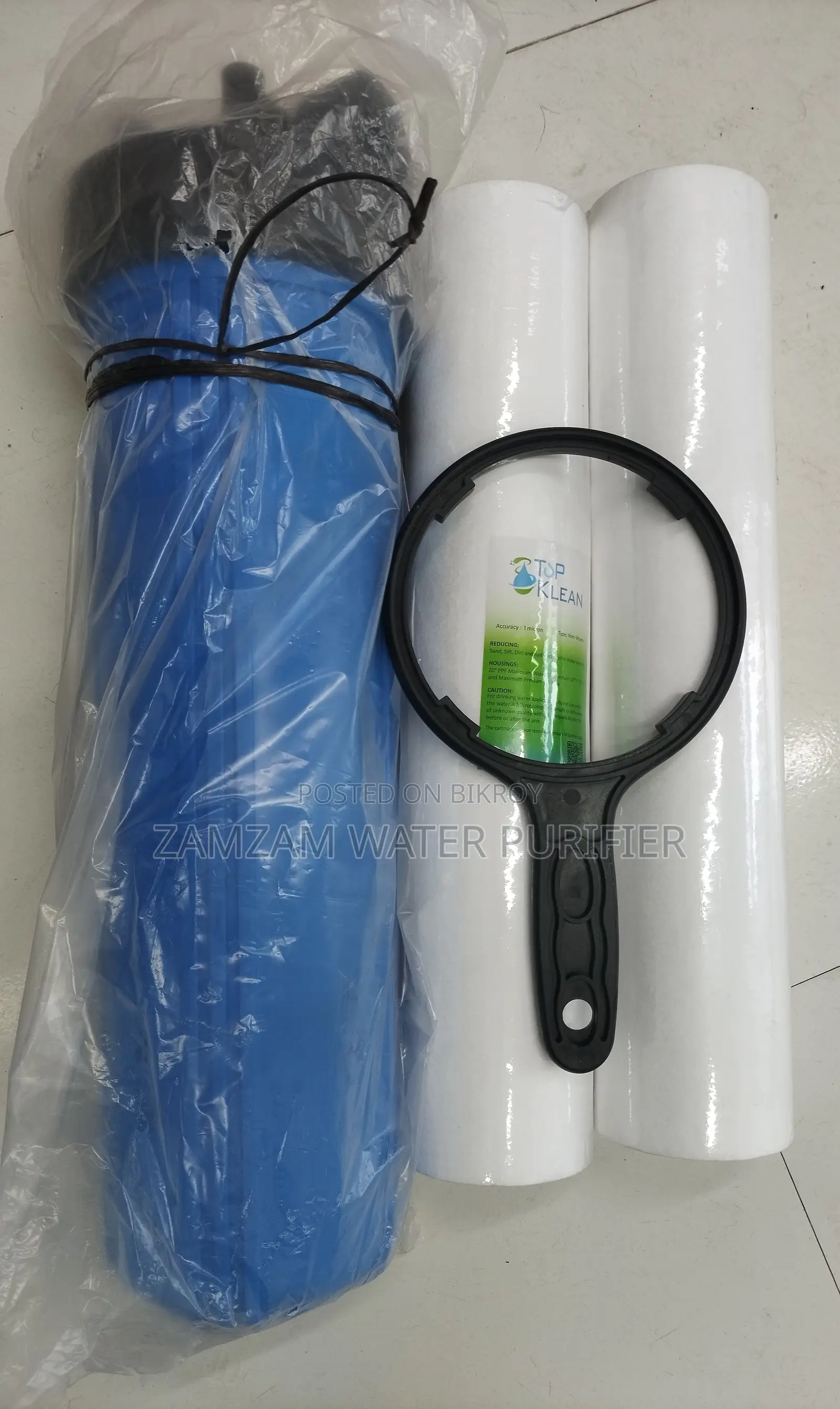 Remove Iron from Your Entire Building's Water with 20" Jumbo Housing Filter Set