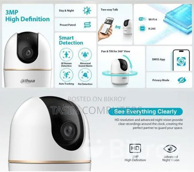 Dahua Hero A1 3MP Indoor Wifi Network Camera