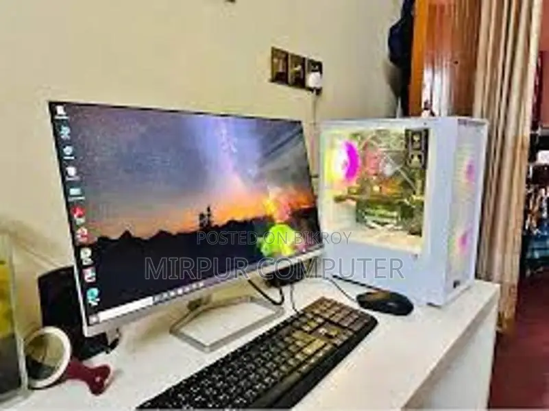 কম্পিউটার Core I7.3gen 22 Led.ram16gb.hd 500gbসাদা মনিটরBorderless