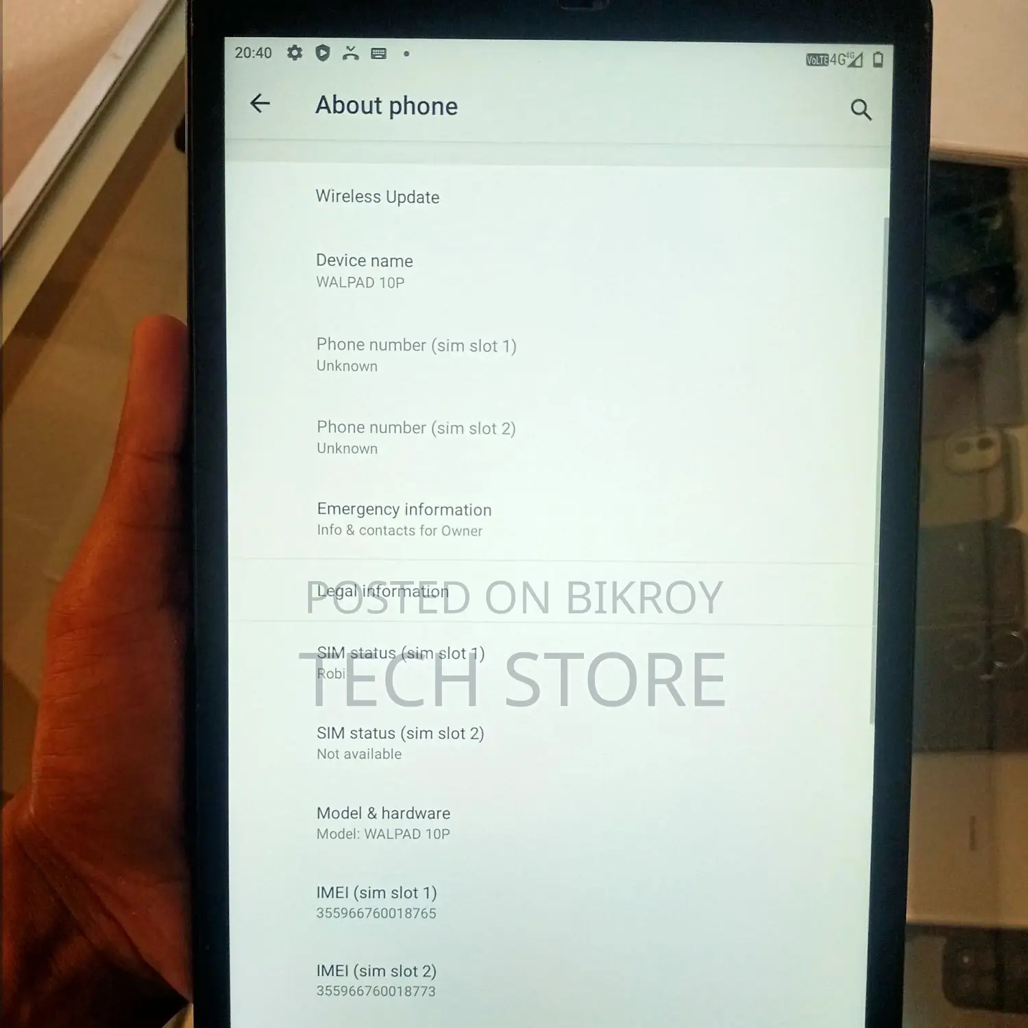 Walpad 10p Tab, 4/128, 10.5-inch Large Display Tablet