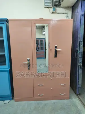 থ্রি ডোর স্টিল আলমারি — Almari New Model