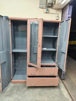 থ্রি ডোর স্টিল আলমারি — Almari New Model